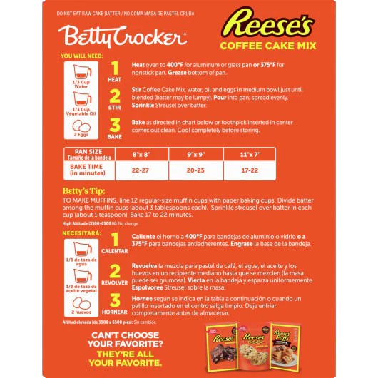 Reese's Peanut Butter Coffee Cake Mix - Image 2