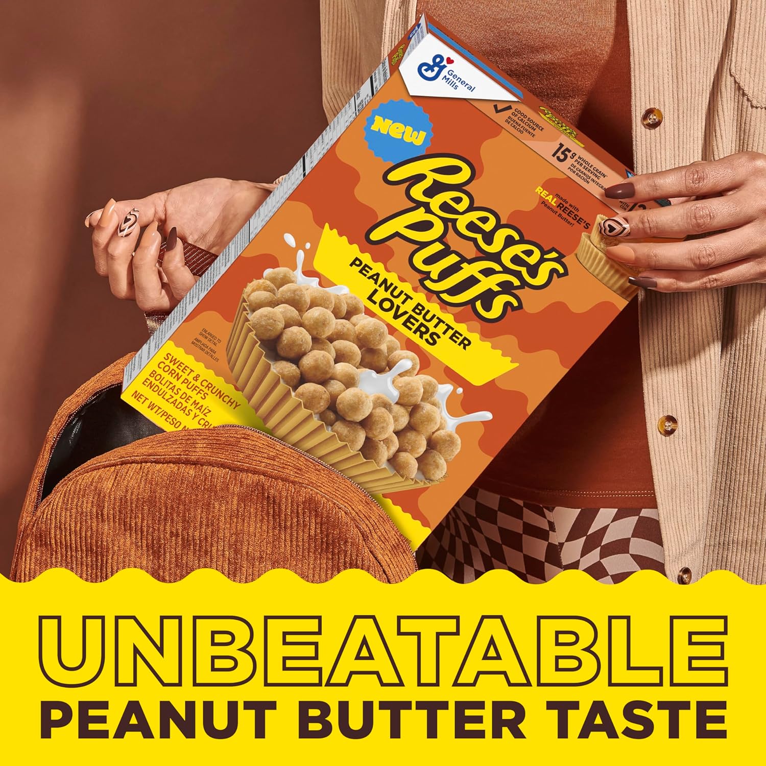 Reeses Puffs Peanut Butter Lovers Cereal Mid Size - Image 3