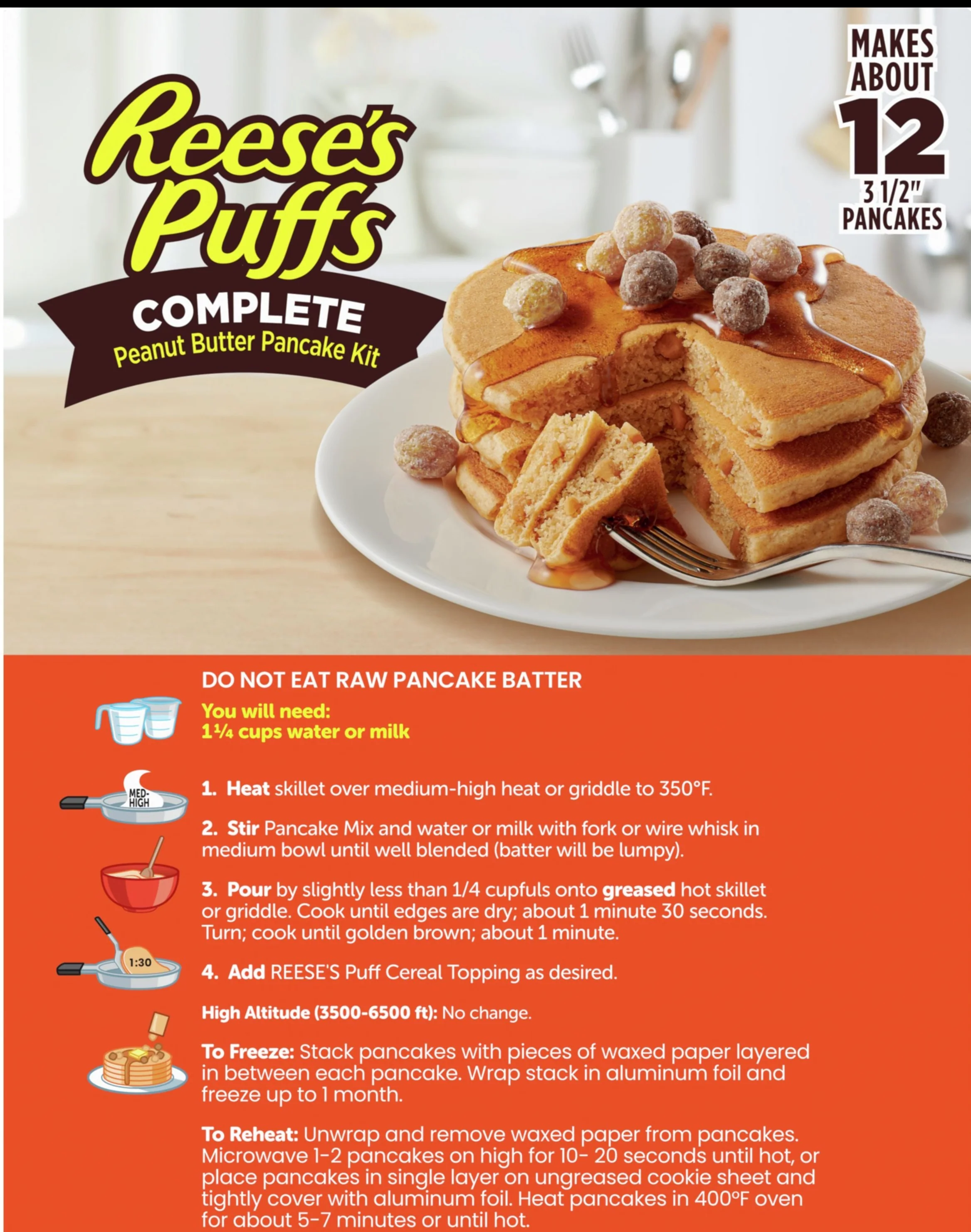 Reese's Puffs Peanut Butter Pancake Mix - Image 2