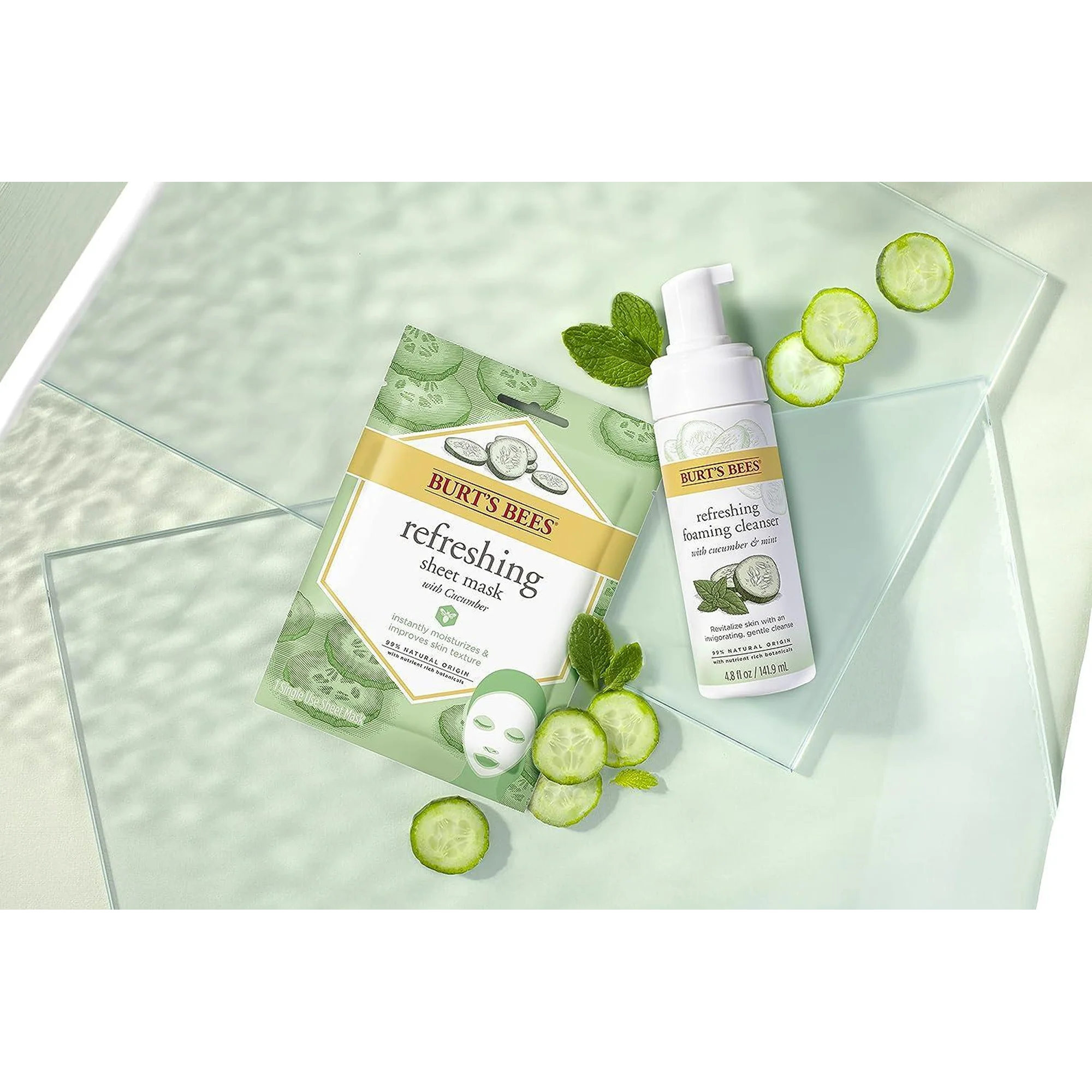 Refreshing Foaming Face Cleanser - Cucumber And Mint - Image 2
