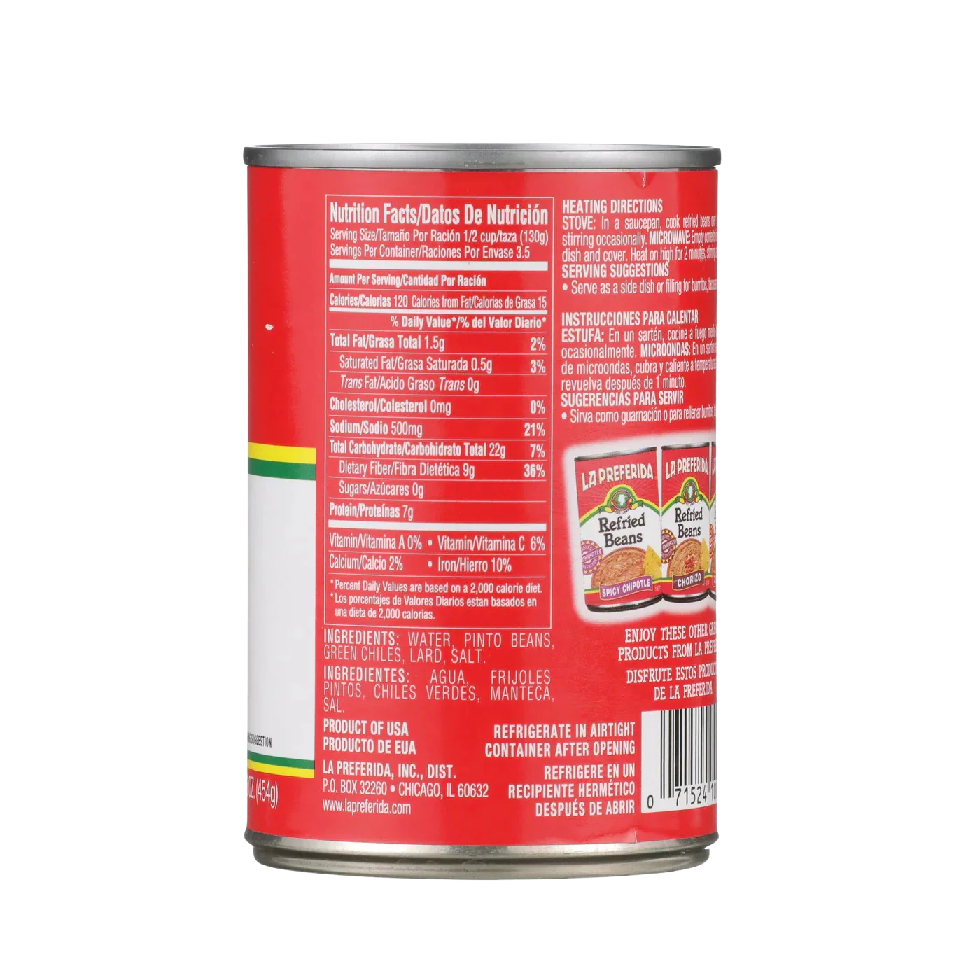 Refried Beans with Mild Green Chiles - Image 3