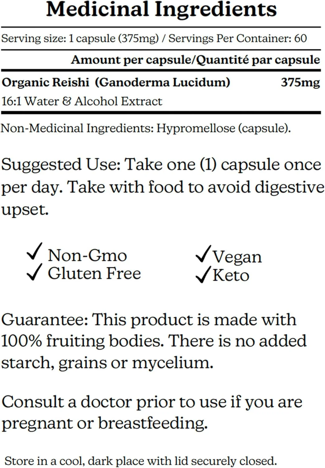 Reishi 16:1 Extract (60 Capsules) - Image 2
