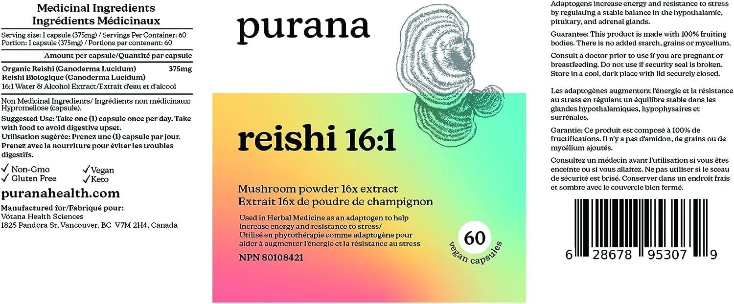 Reishi 16:1 Extract (60 Capsules) - Image 4