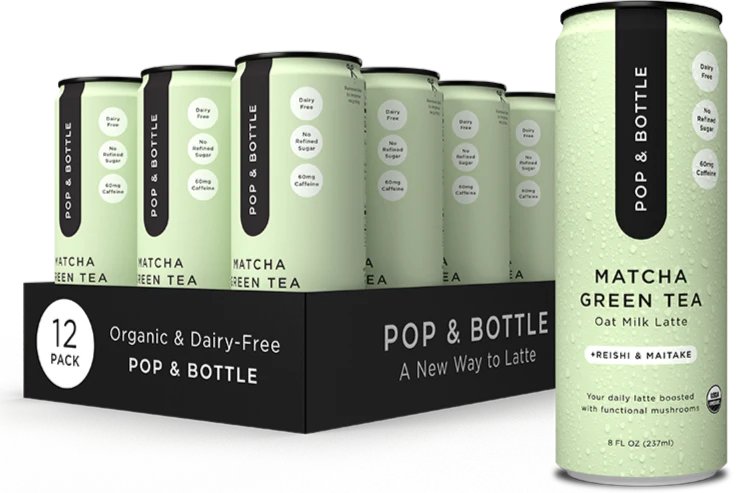 Reishi & Maitake Matcha Green Tea Oat Milk Latte (12 CT)