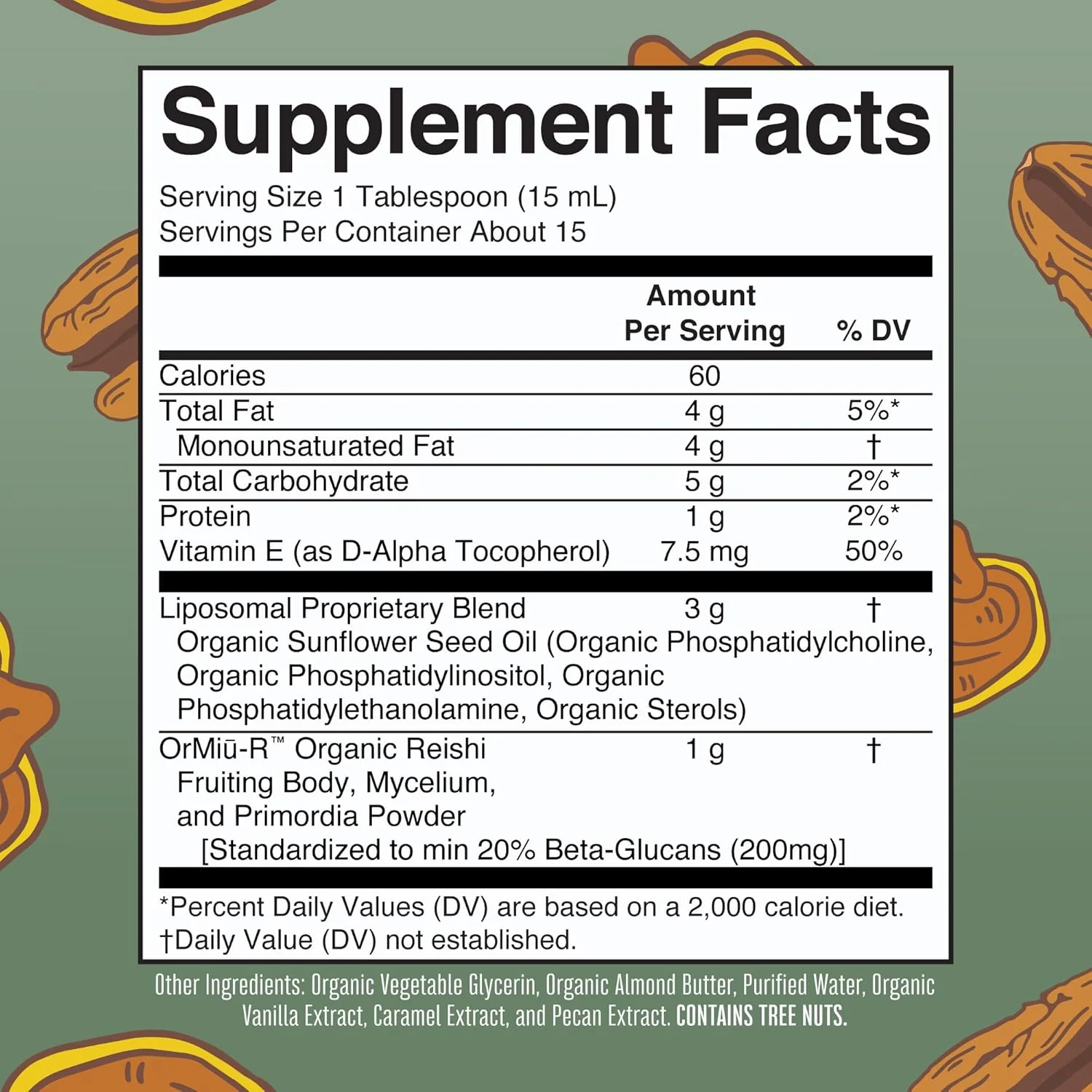 Reishi Mushroom Liposomal - Candied Pecan - Image 4