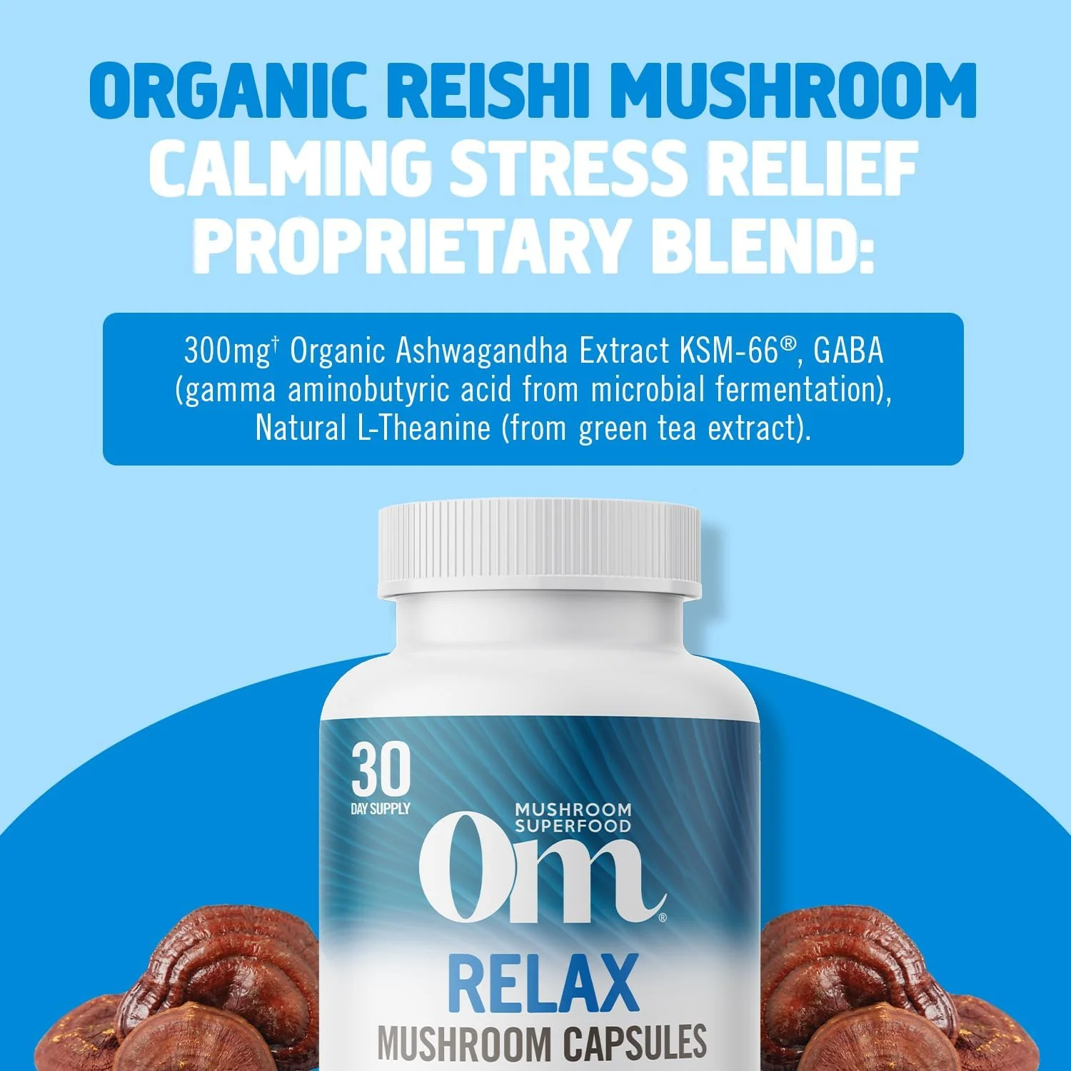 Relax Mushroom Superfood Daily Boost Capsules (90 CT) - Image 2