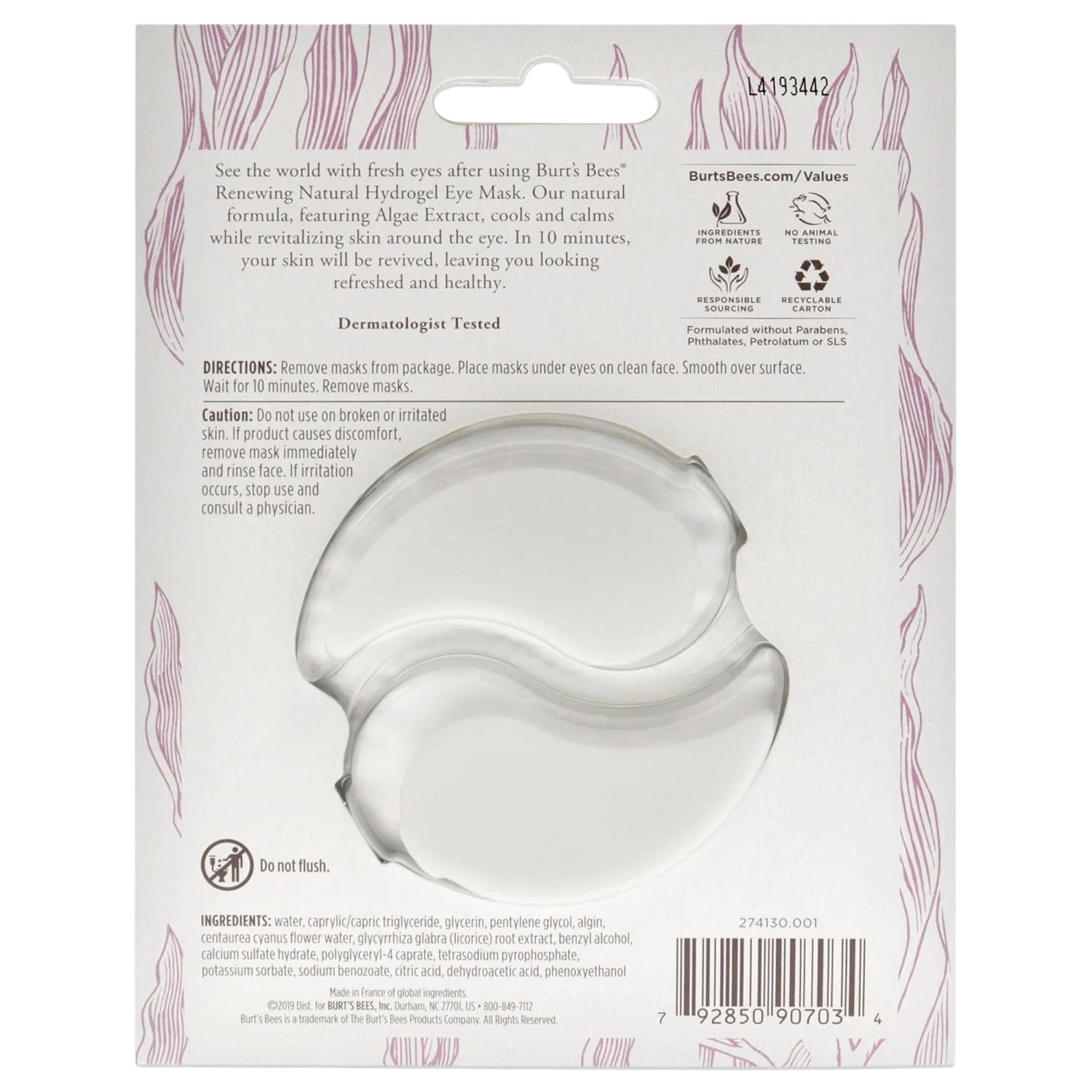Renewing Natural Hydrogel Eye Mask - Image 2