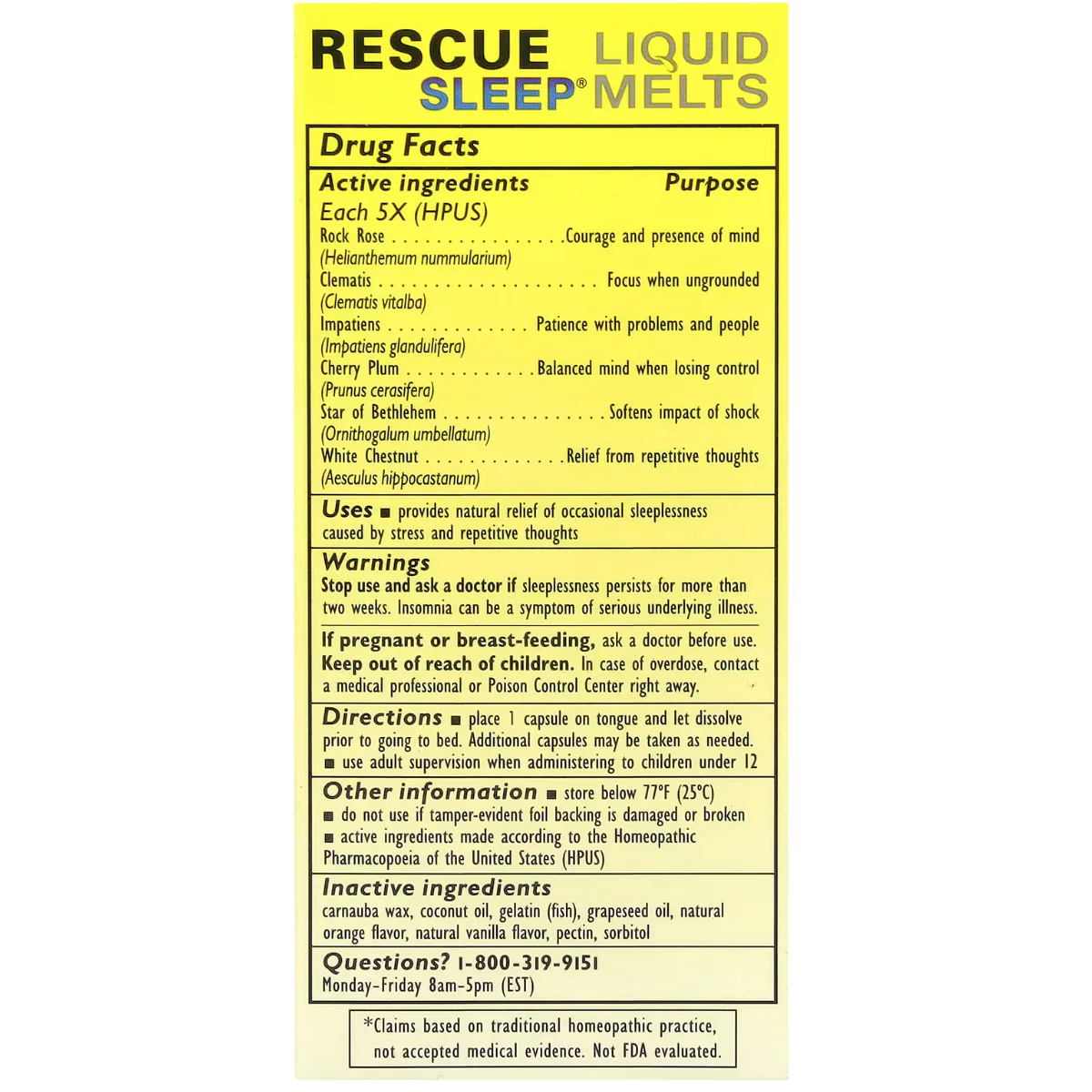 Rescue Sleep Liquid Melts (28 CT) - Image 2