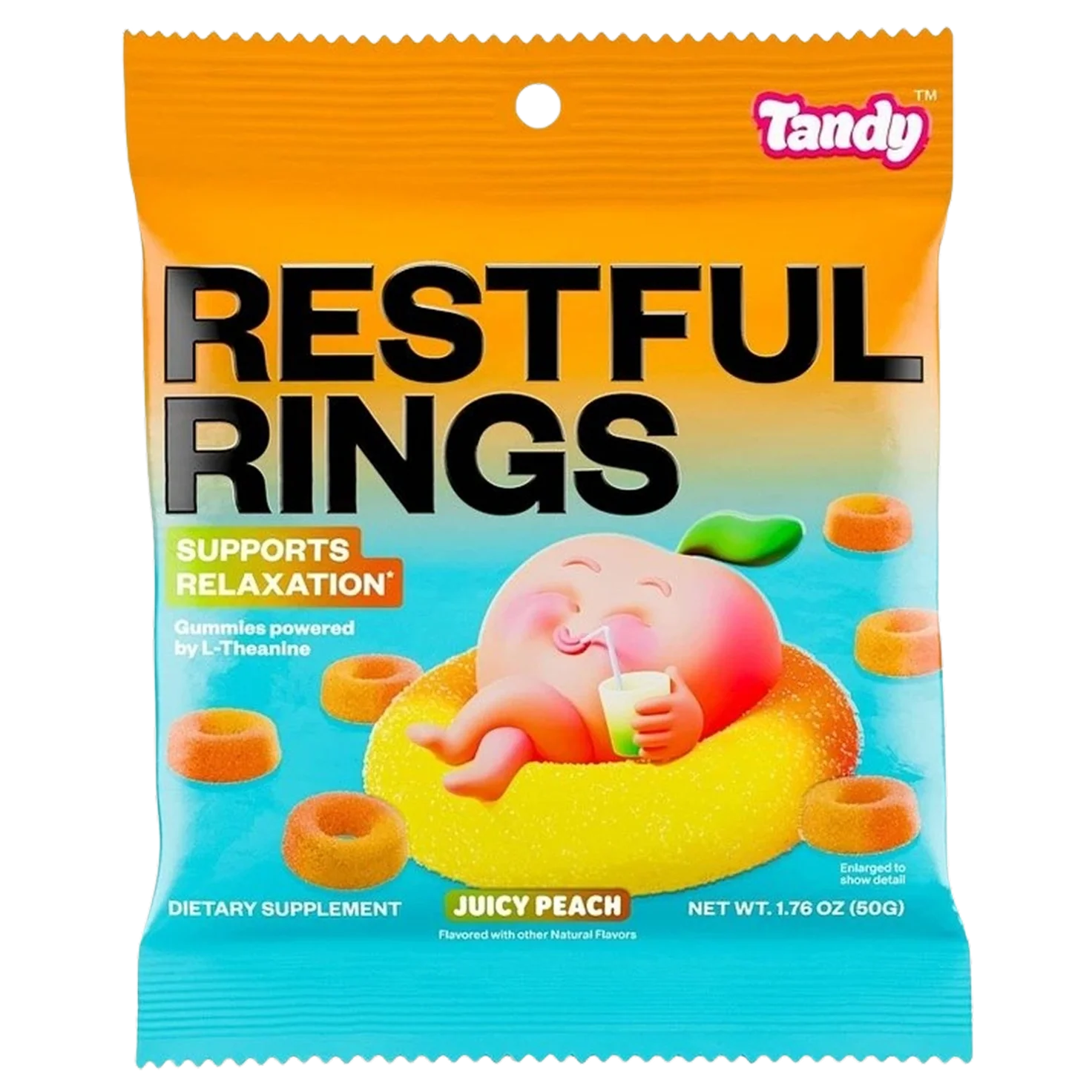 Restfull Rings Juicy Peach Gummies