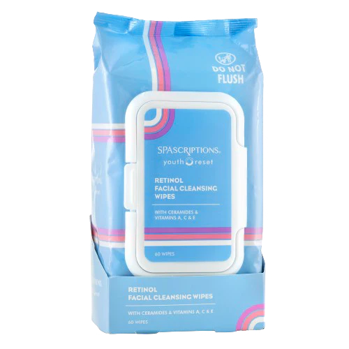 Retinol Facial Cleansing Wipes (60 CT)