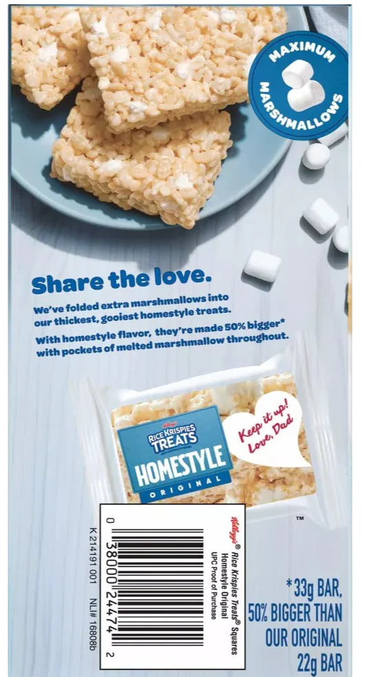 Rice Krispies Treats Original Homestyle Bars (6 CT) - Image 3