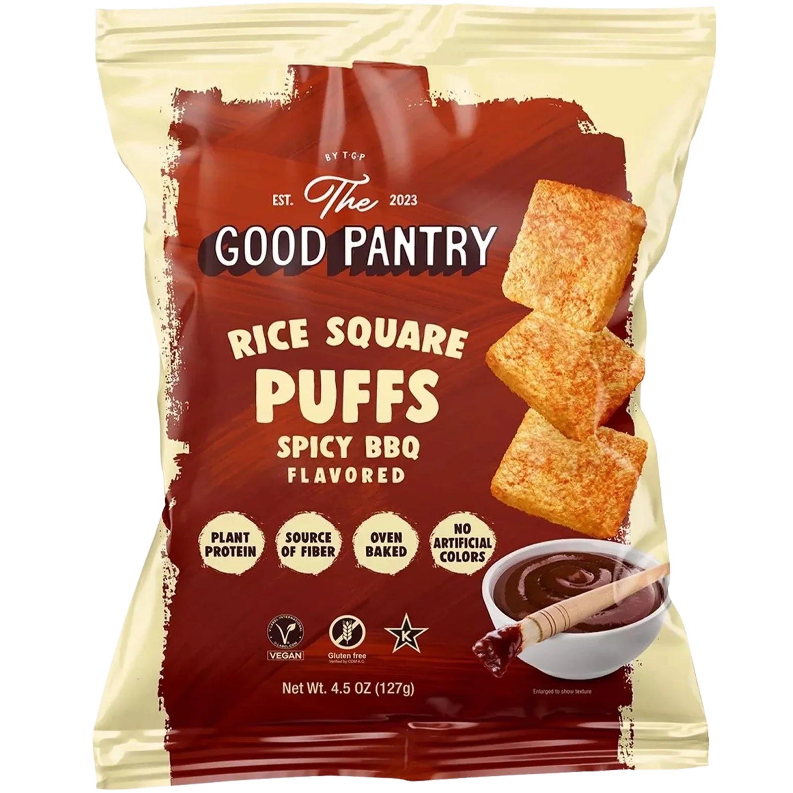 Rice Square Puffs - Spicy BBQ