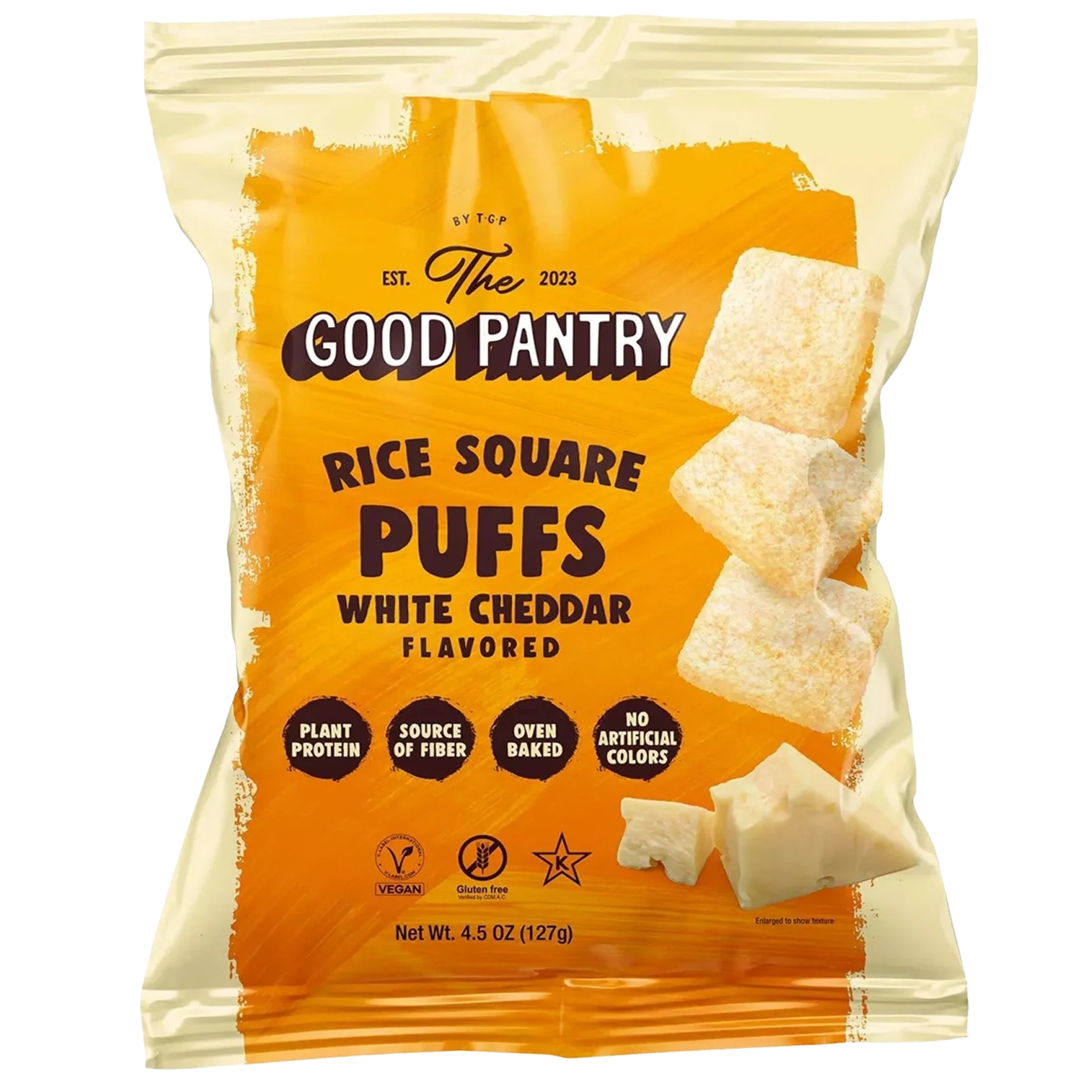 Rice Square Puffs - White Cheddar
