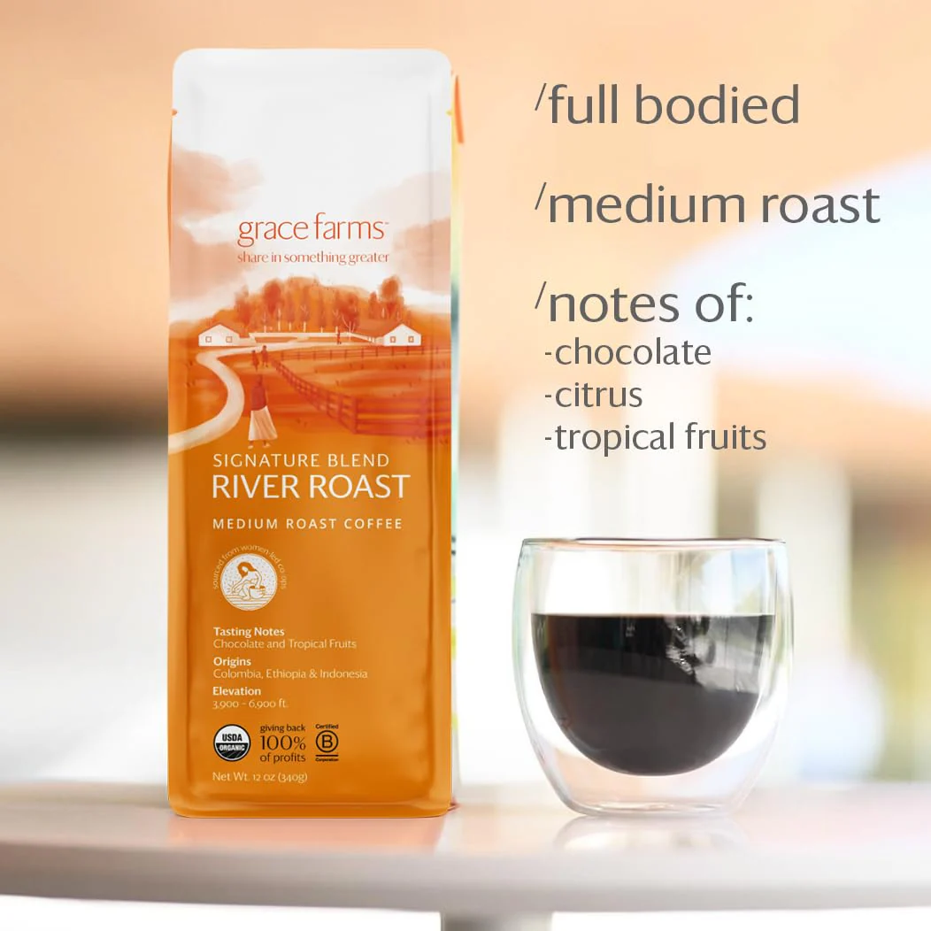 River Roast Blend Medium Roast - Whole Bean Coffee - Image 2