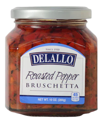 Roasted Pepper Bruschetta