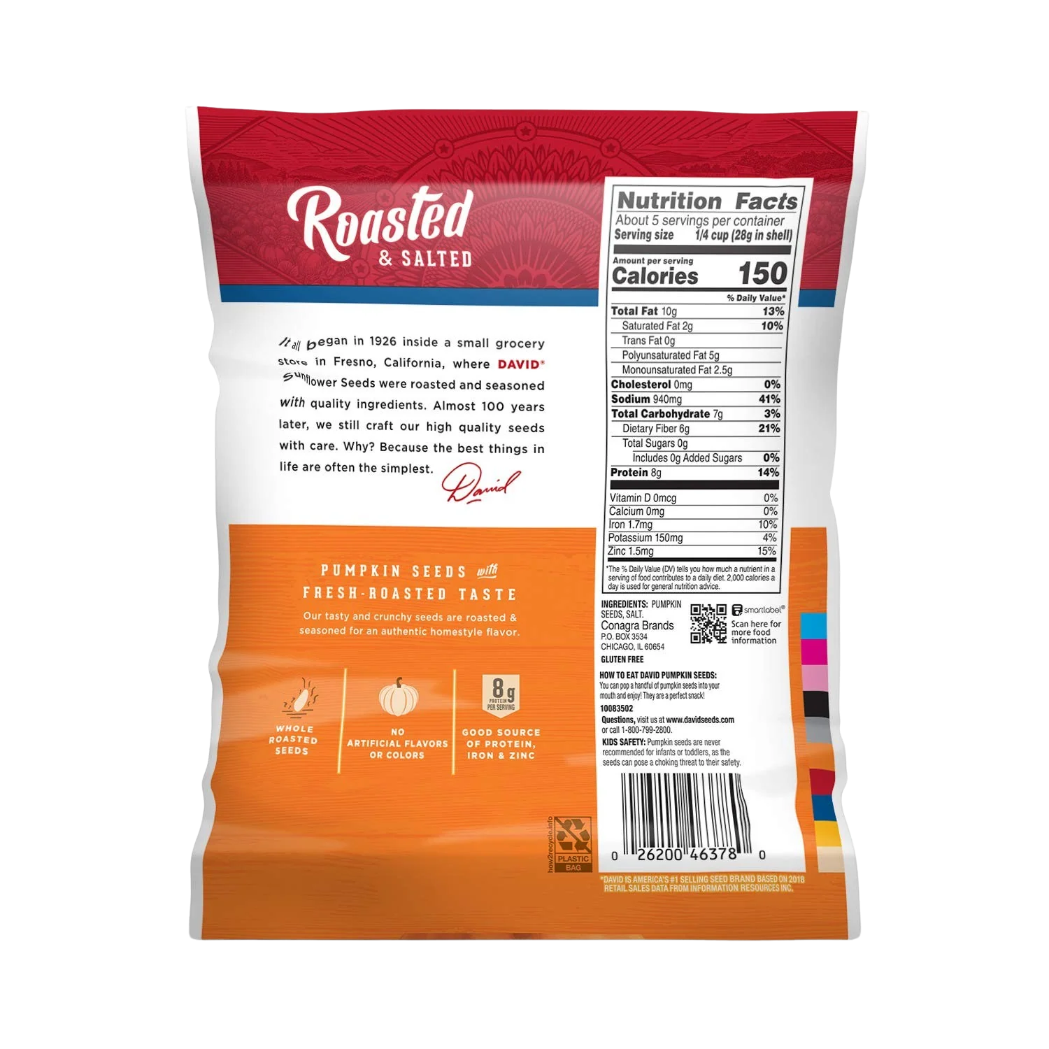 Roasted & Salted All Natural Pumpkin Seeds - Image 2