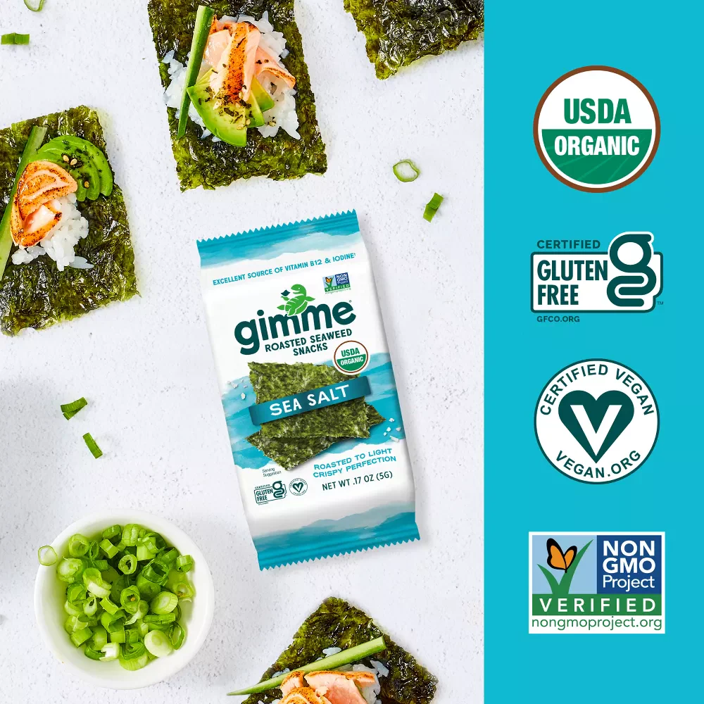 Roasted Sea Salt Seaweed (4 Pack) - Image 3
