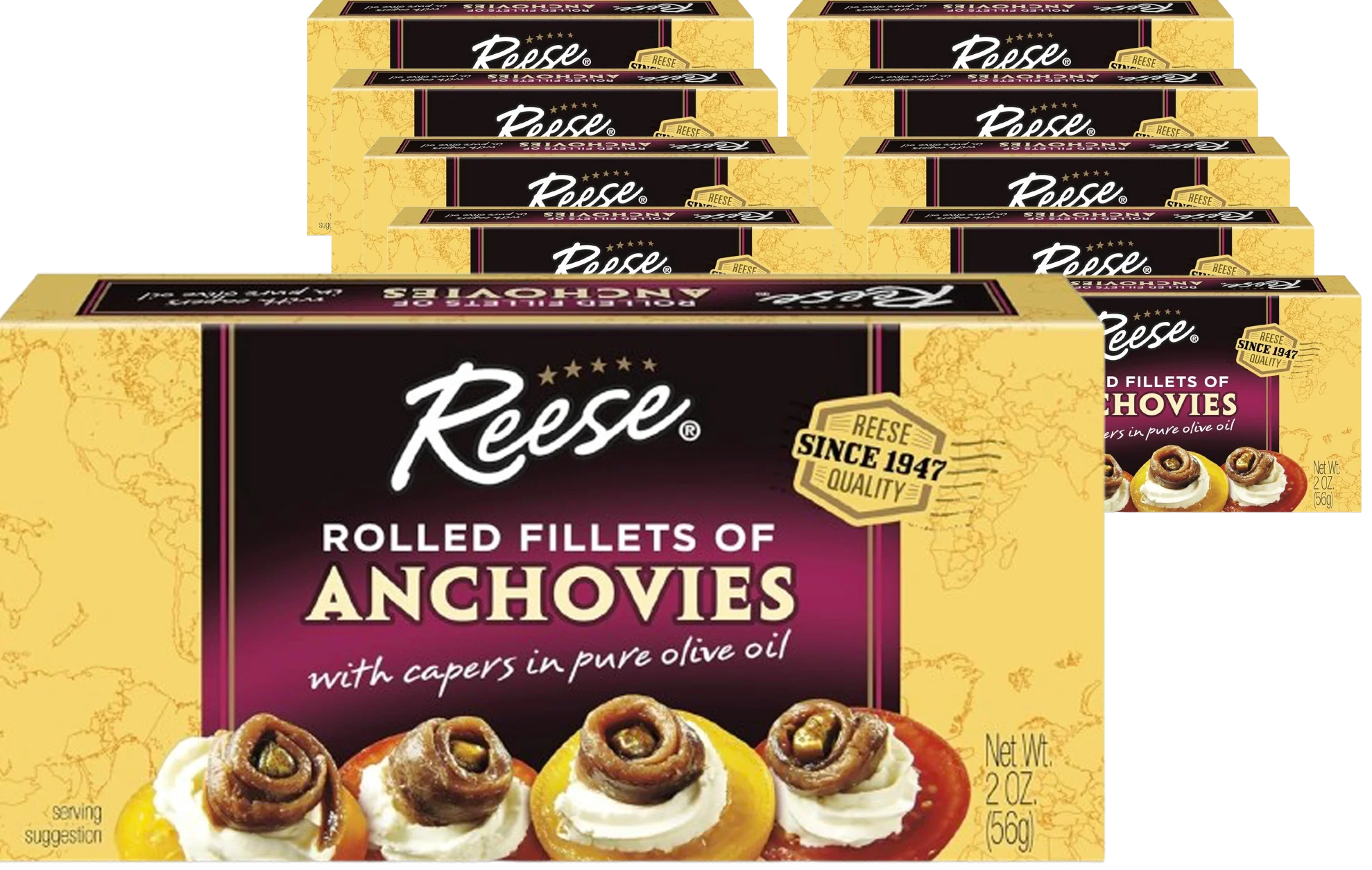 Rolled Fillets of Anchovies (10 Pack)