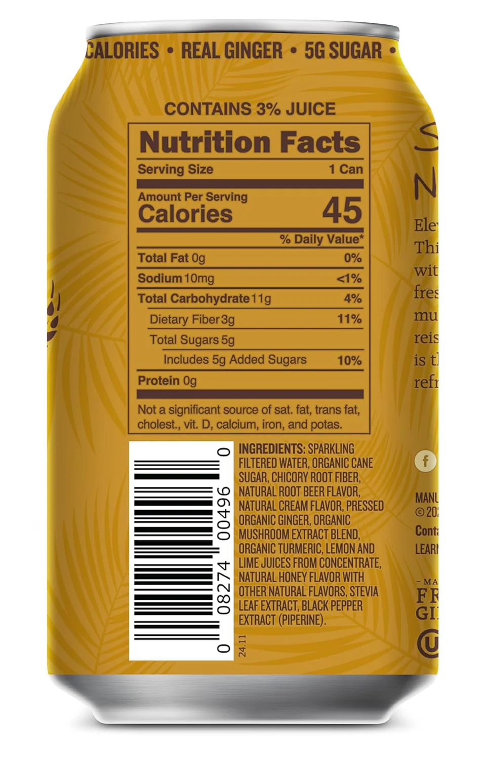 Root Beer Functional Soda (12 Pack) - Image 4