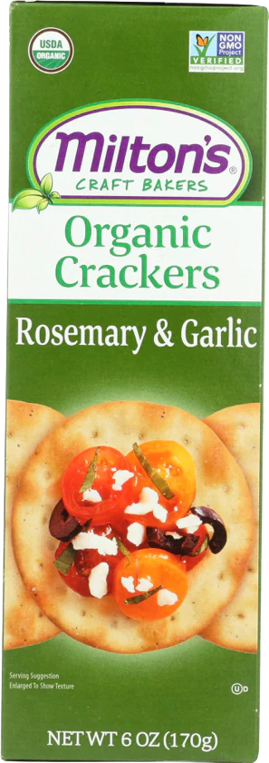 Rosemary & Garlic Organic Crackers