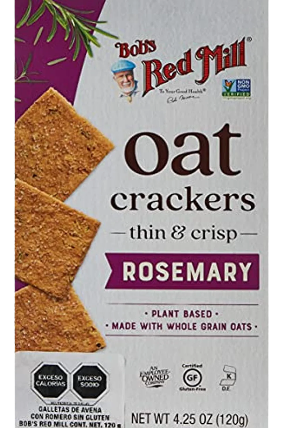 Rosemary Oat Crackers