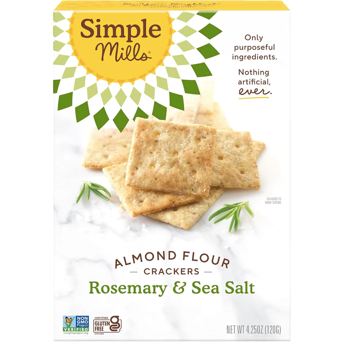 Rosemary & Sea Salt Almond Flour Crackers