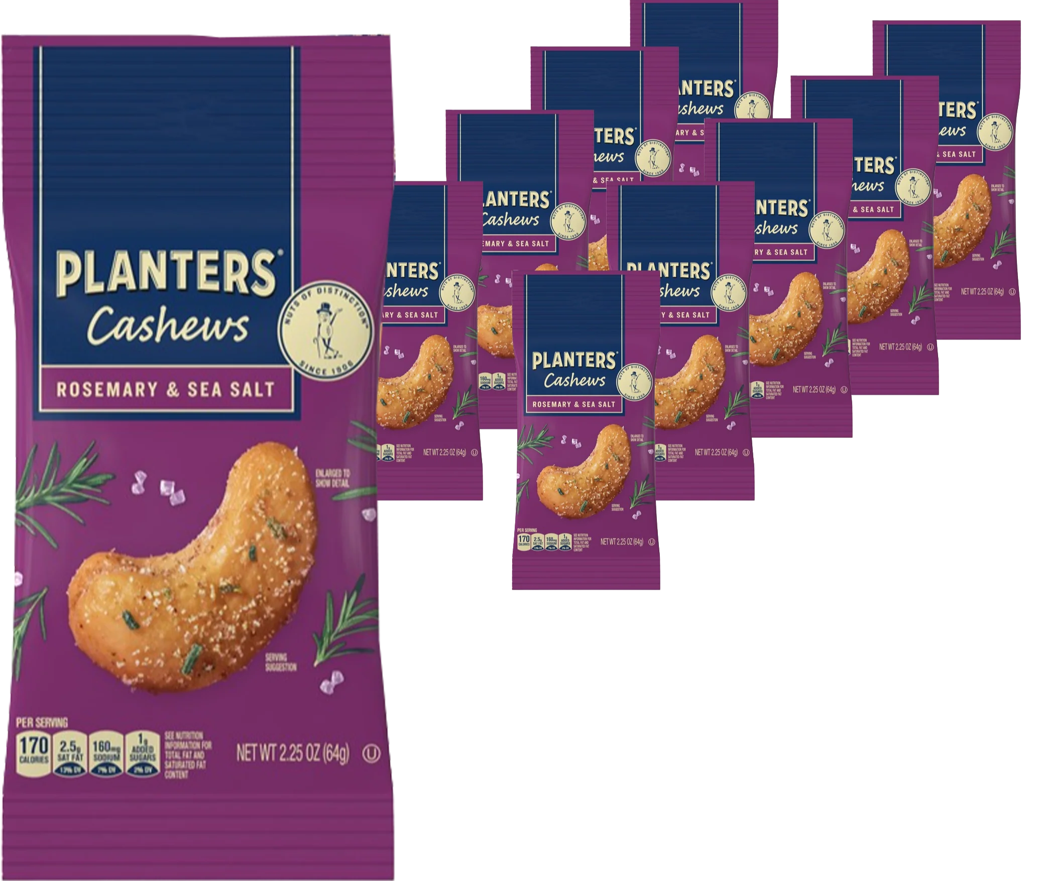 Rosemary & Sea Salt Cashews (10 Pack)