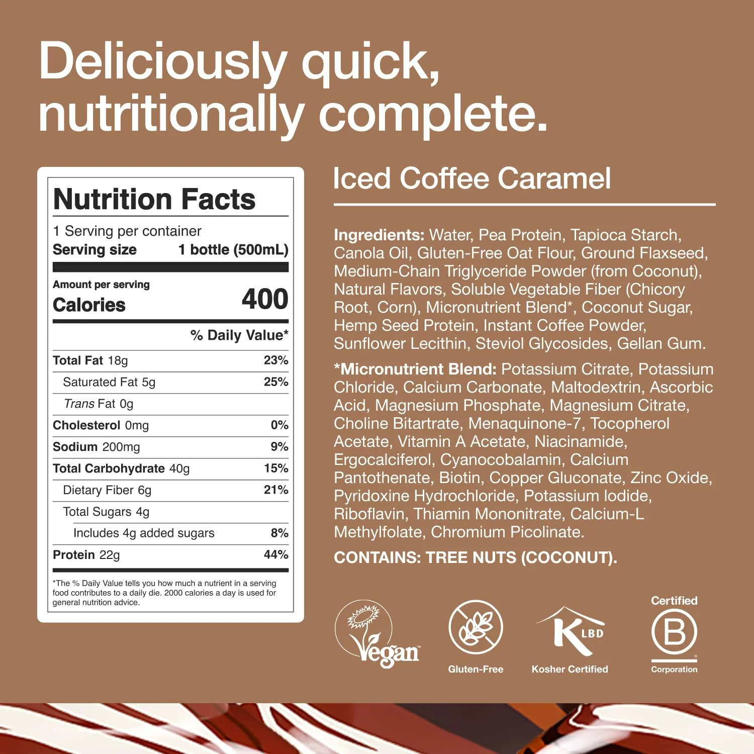 RTD High Protein Iced Coffee Caramel - Image 5