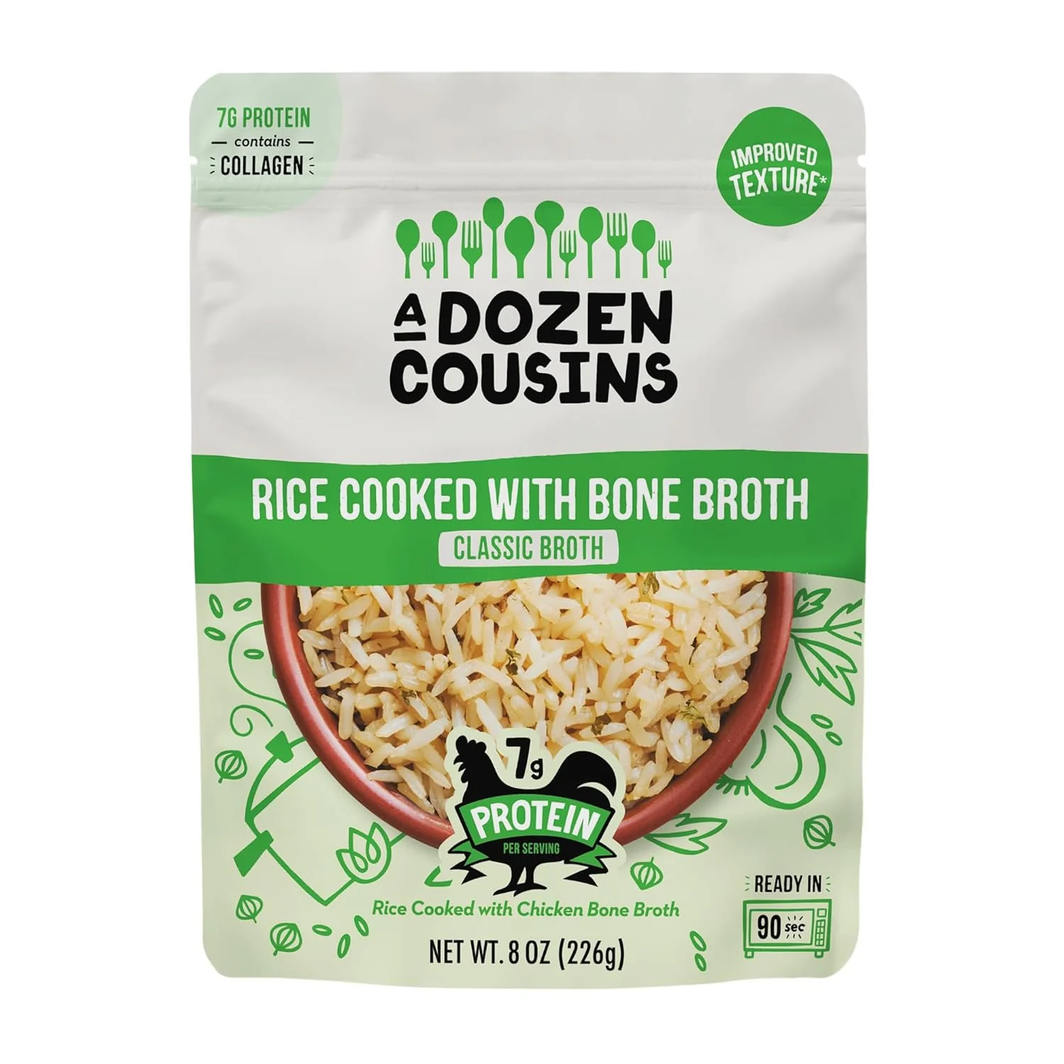 RTE Rice Cooked in Bone Broth Classic (6 Pack) - Image 2