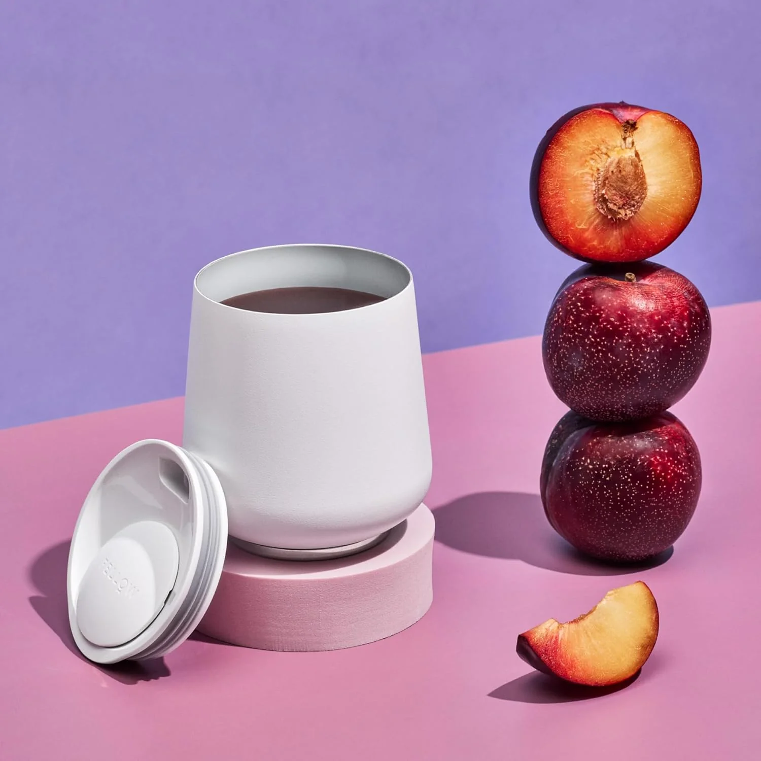 12oz Ruby Tumbler - White - Image 4