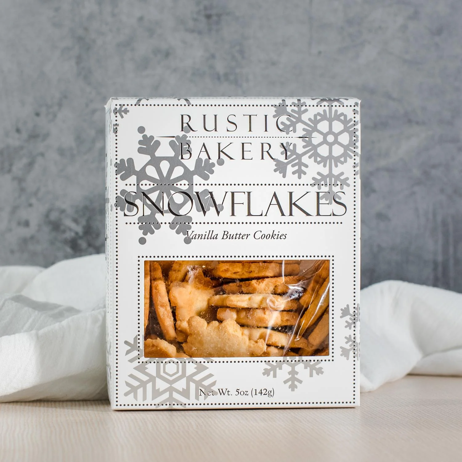Snowflakes Vanilla Mini Cookies - Image 2
