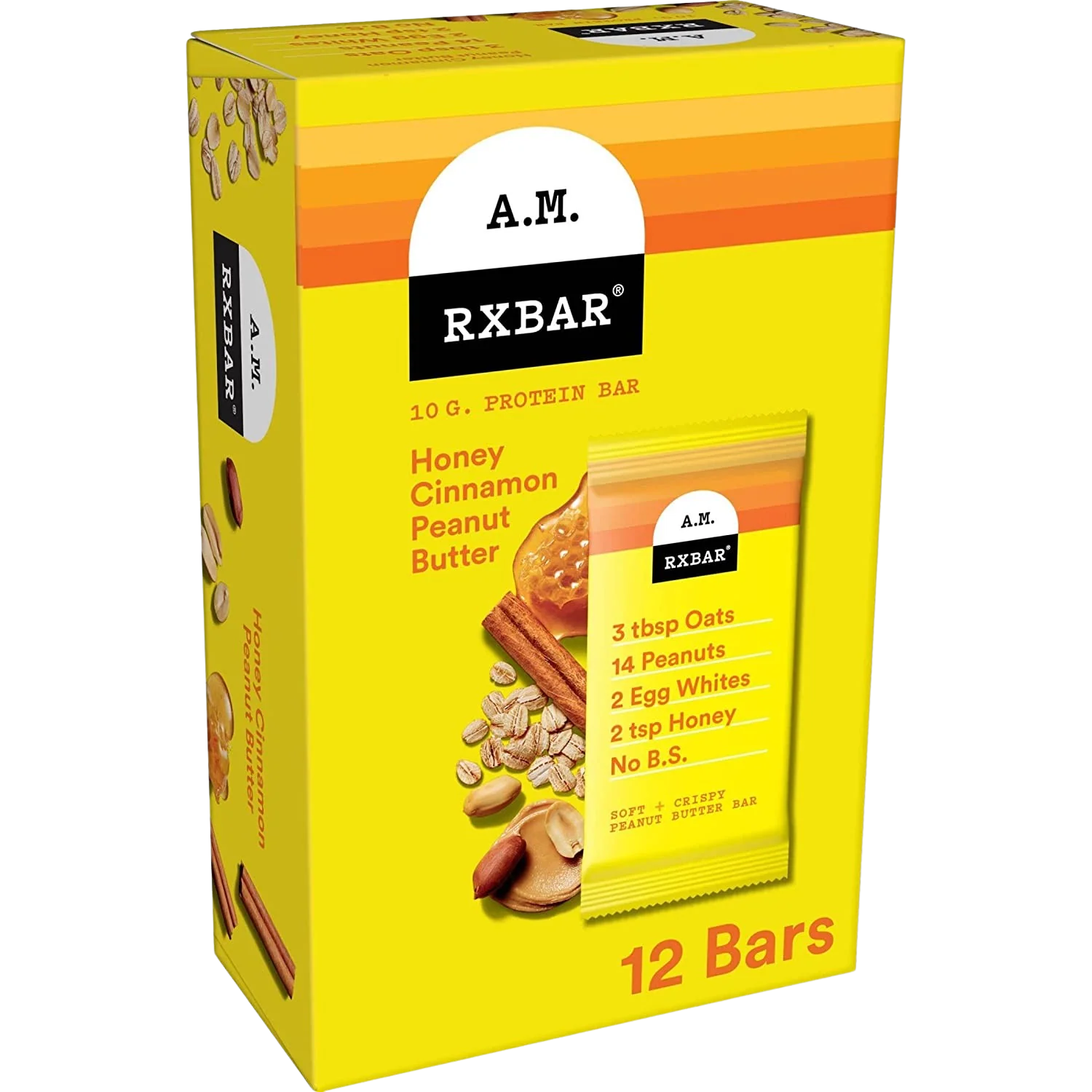 Cinnamon Honey Peanut Butter Protein Bar (12 Pack)