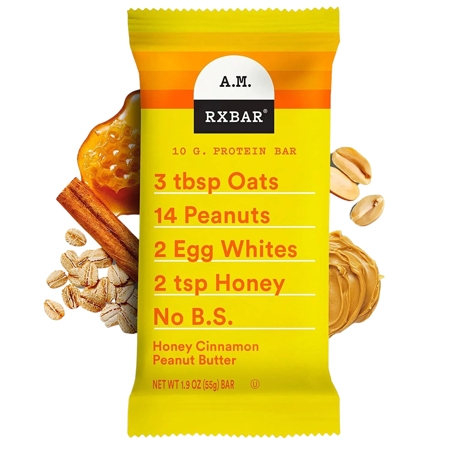 Cinnamon Honey Peanut Butter Protein Bar (12 Pack) - Image 2