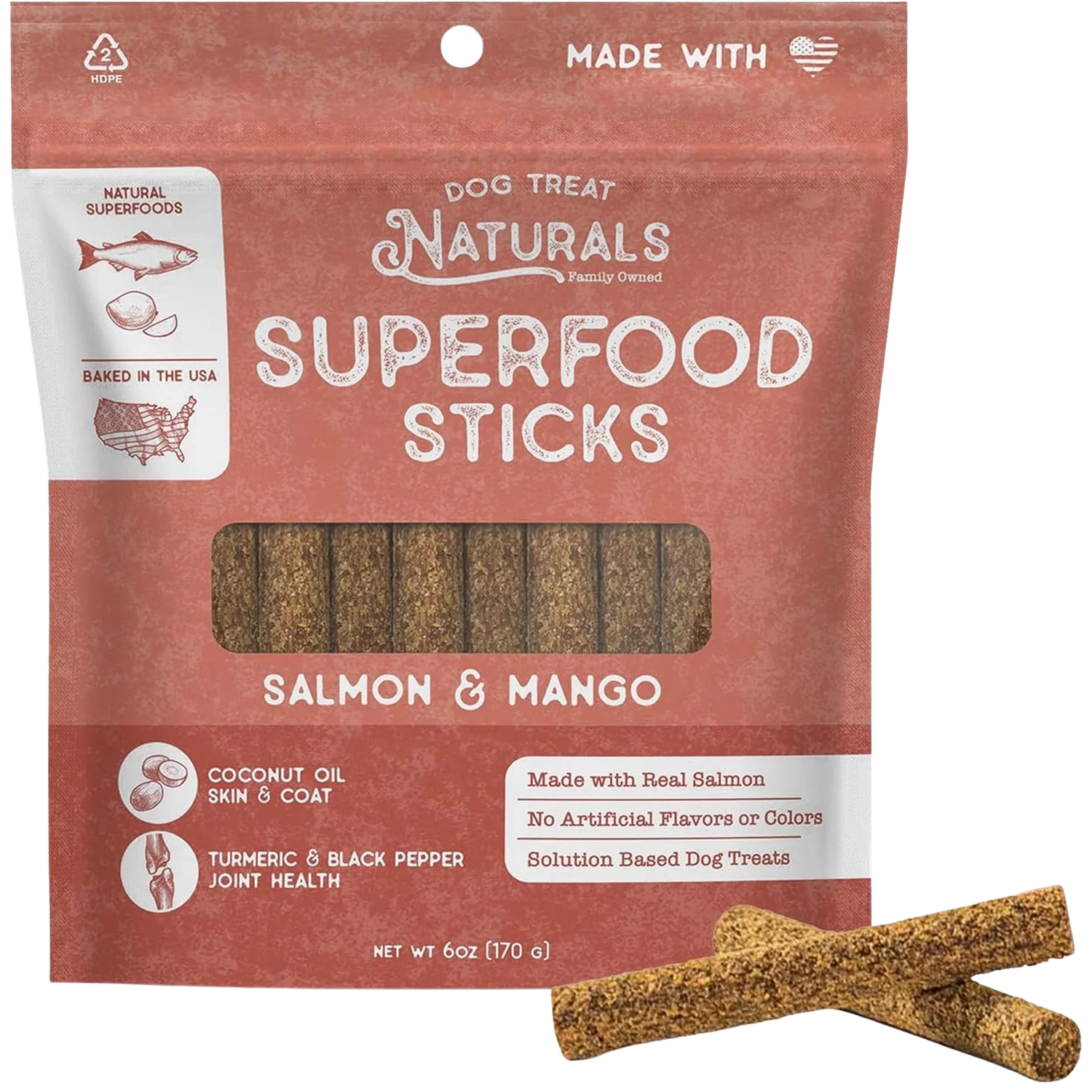 Salmon & Mango Superfood Dog Sticks