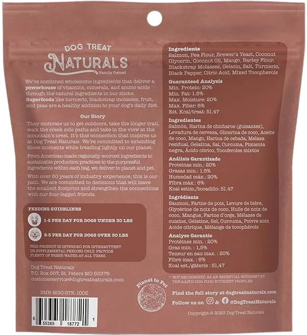 Salmon & Mango Superfood Dog Sticks - Image 3