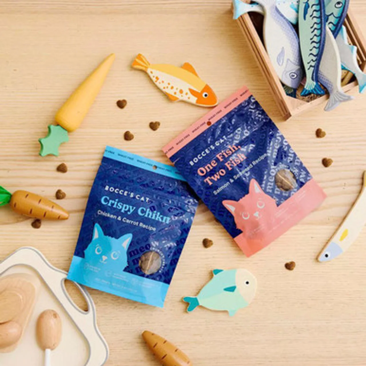 Salmon & Seaweed Crunchy Chewy Cat Treats - Image 2