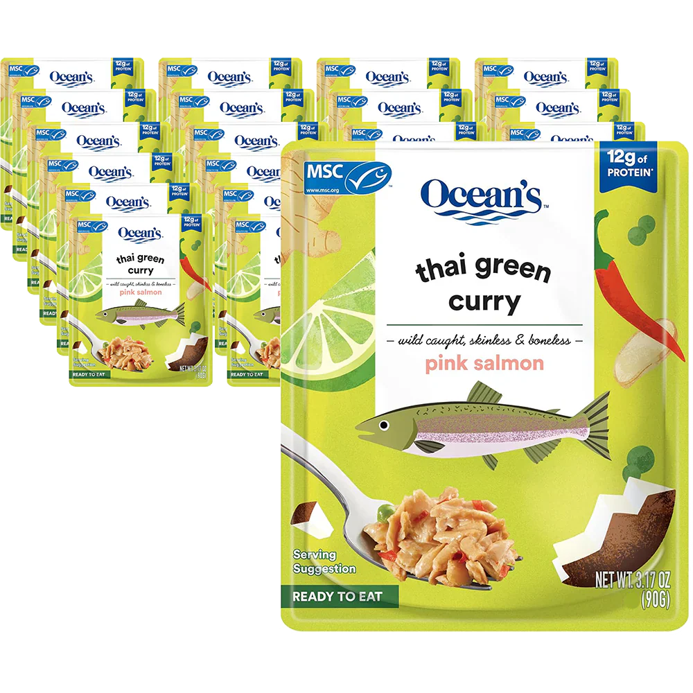 Salmon with Thai Green Curry (24 Pack)
