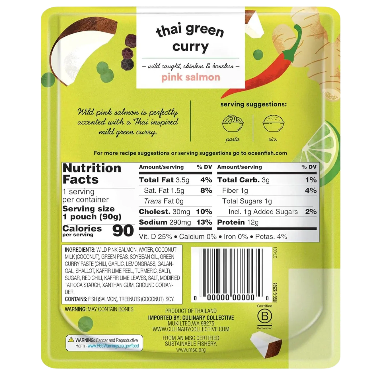 Salmon with Thai Green Curry (24 Pack) - Image 3