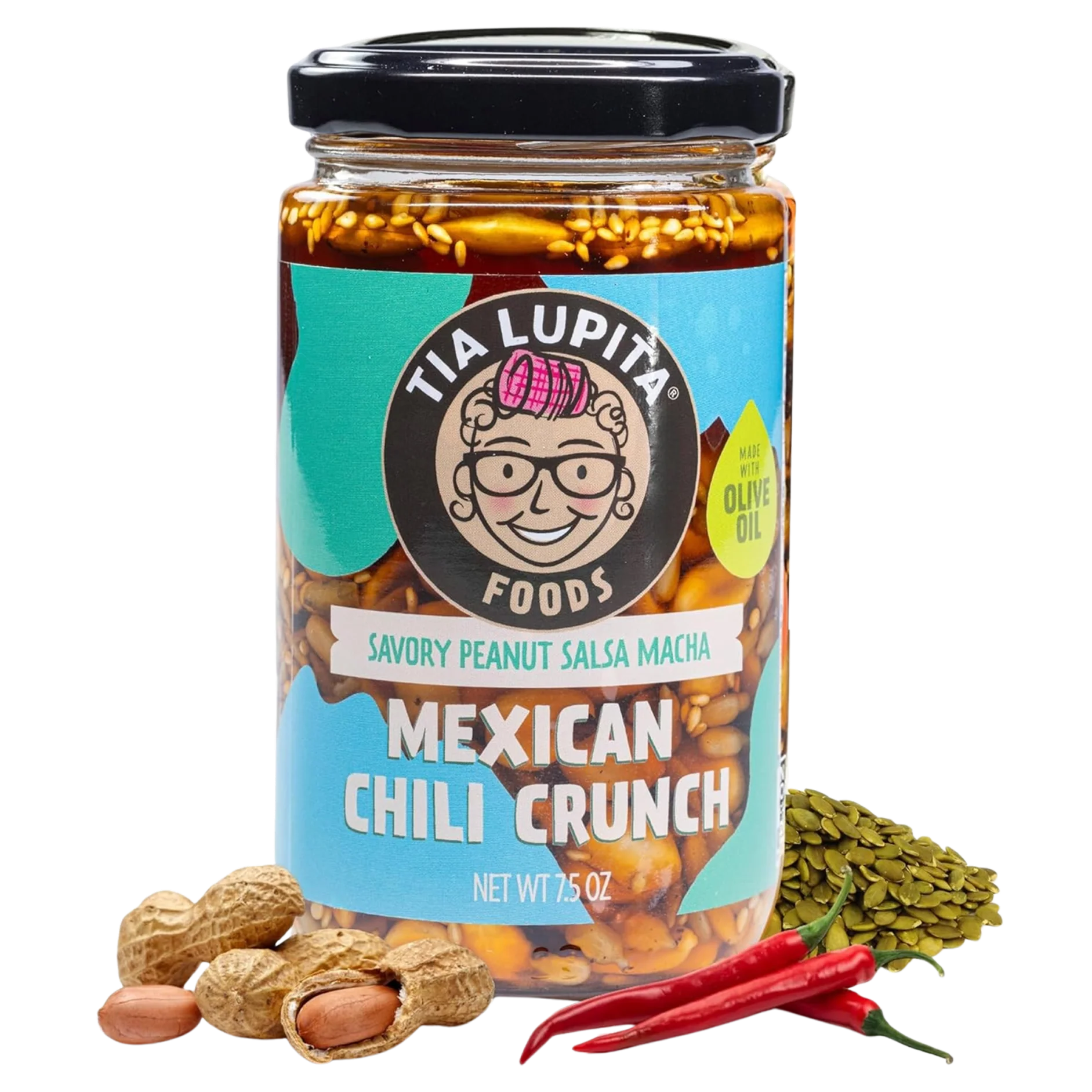 Salsa Macha Chilis with Peanuts and Pepitas