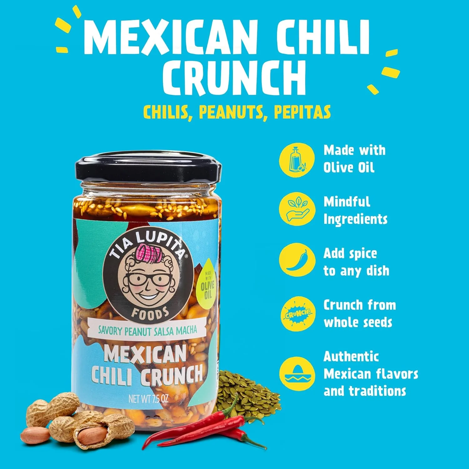 Salsa Macha Chilis with Peanuts and Pepitas - Image 3