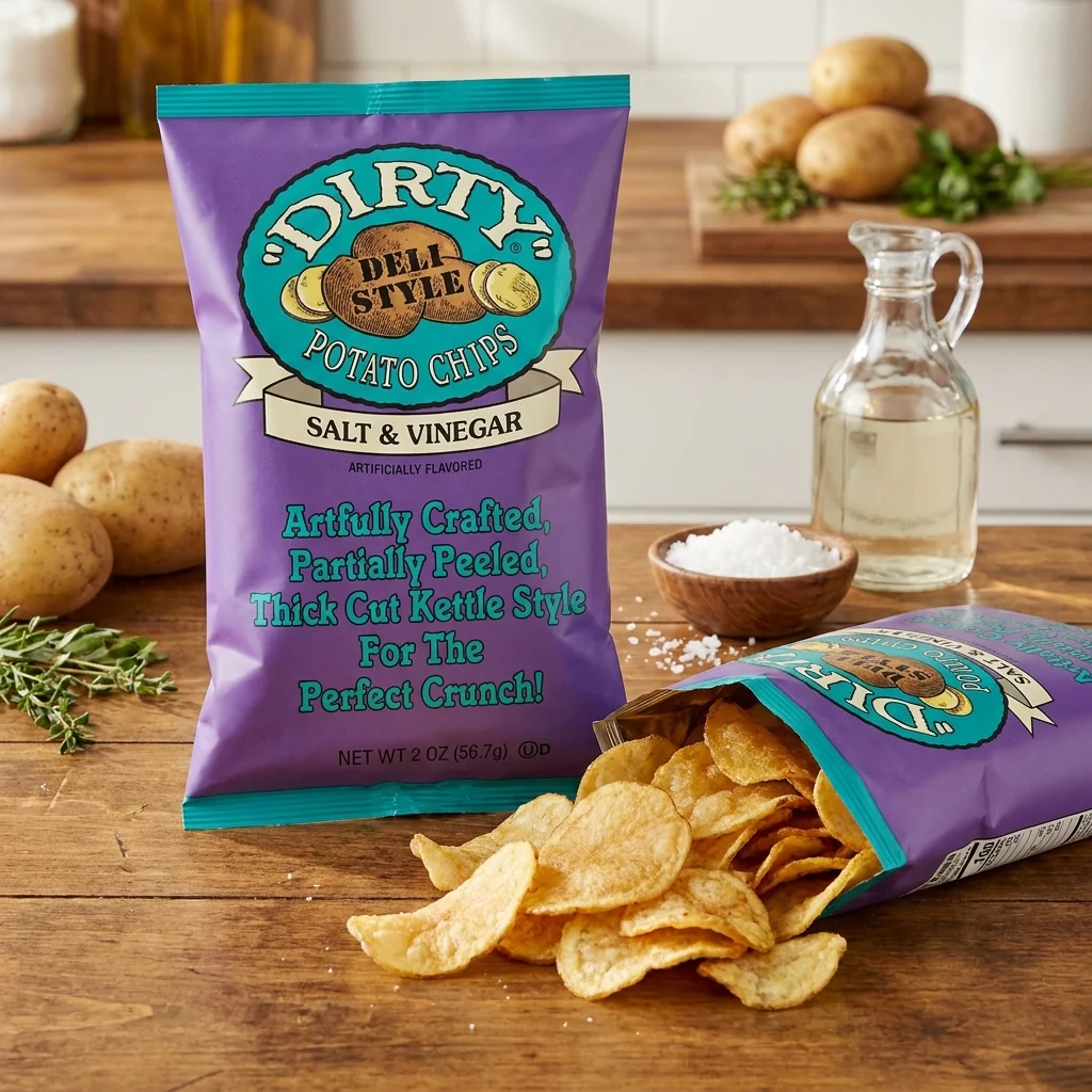 Salt And Vinegar Potato Chips (Snack Bag) - Image 3