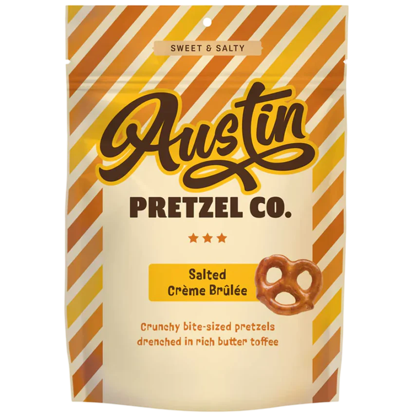 Salt Creme Brulee Pretzels