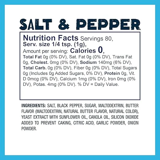 Salt & Pepper Popcorn Seasoning - Image 2