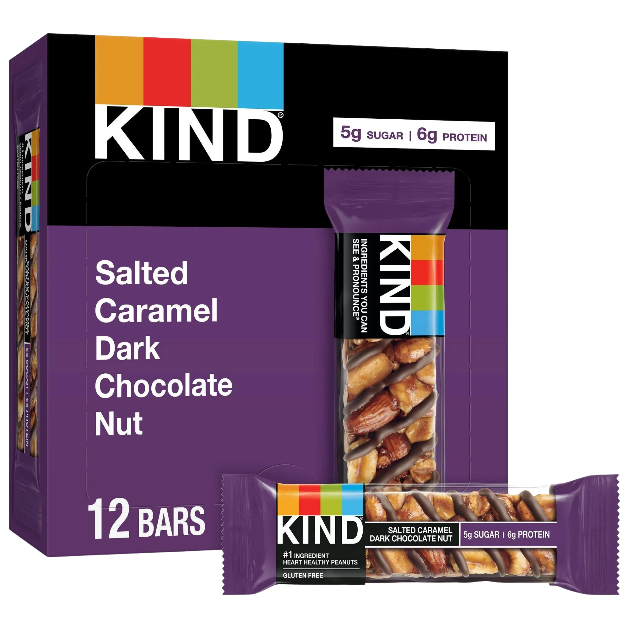 Salted Caramel & Dark Chocolate Nut Bar (12 CT)