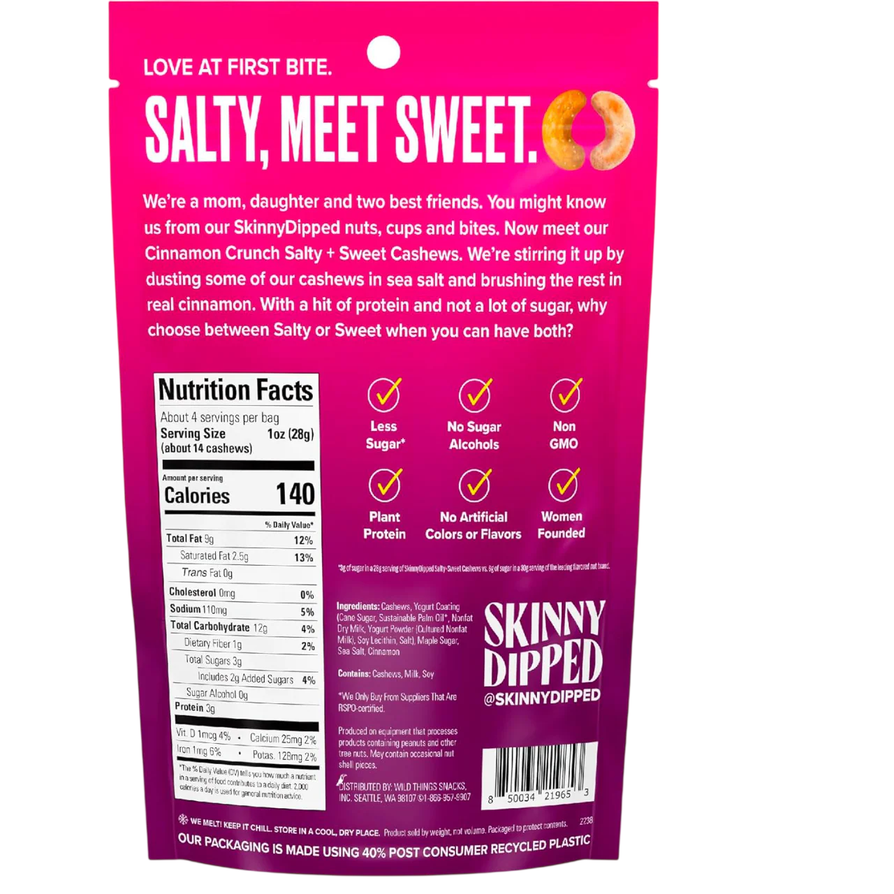 Salty & Sweet Cashews - Cinnamon Crunch - Image 5