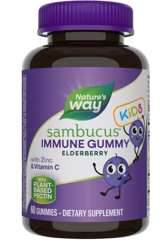Sambucus Immune Gummies for Kids with Elderberry Vitamin C and Zinc