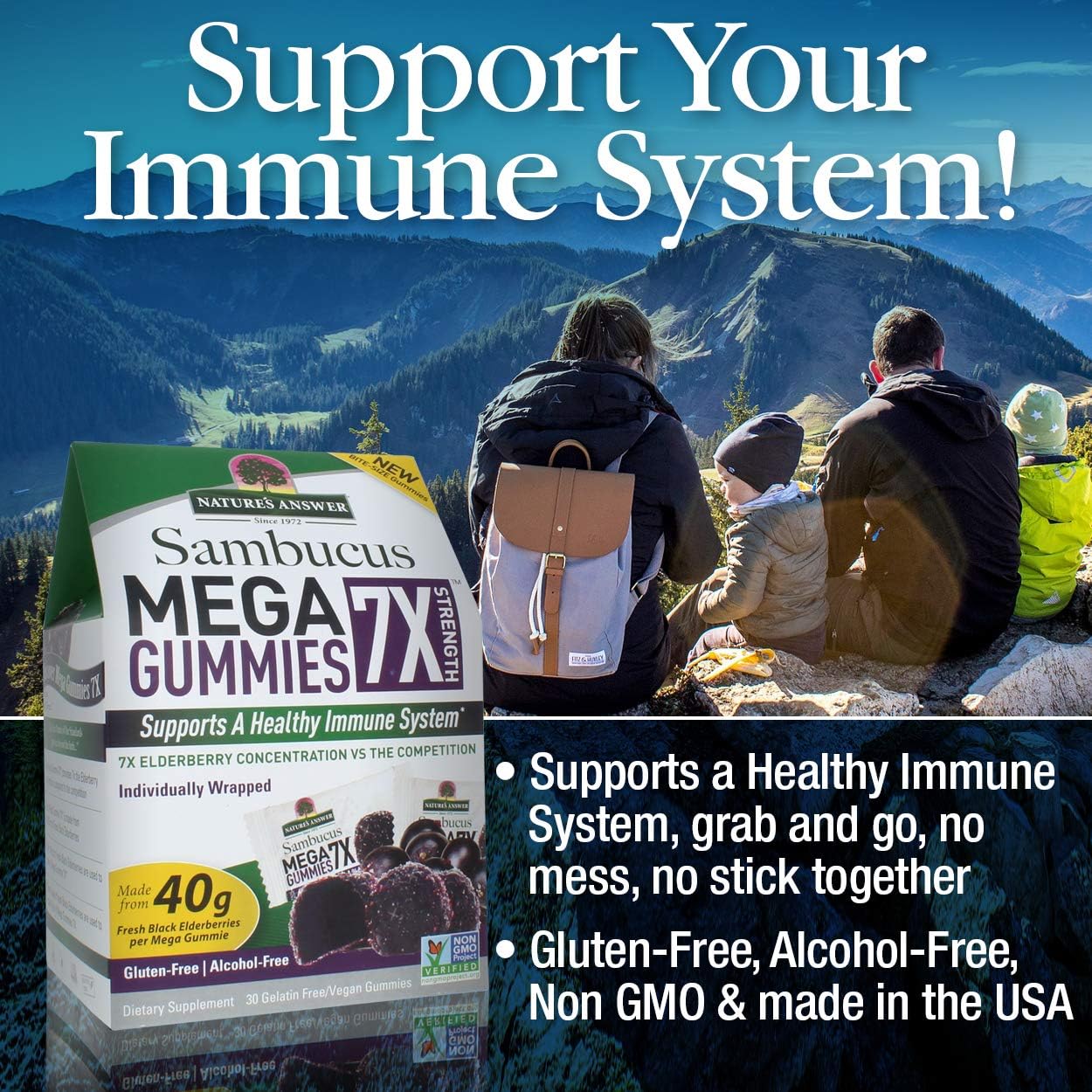 Sambucus Mega Gummies 7X (30 CT) - Image 3