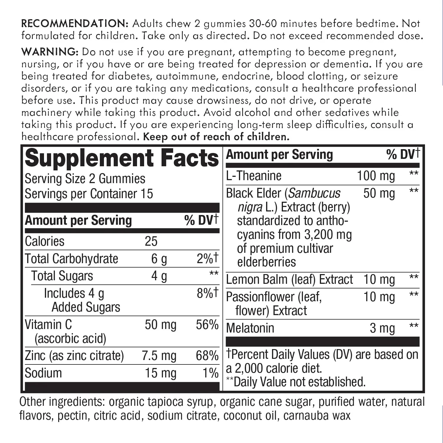 Sambucus Sleep + Immune Gummies (50 CT) - Image 4