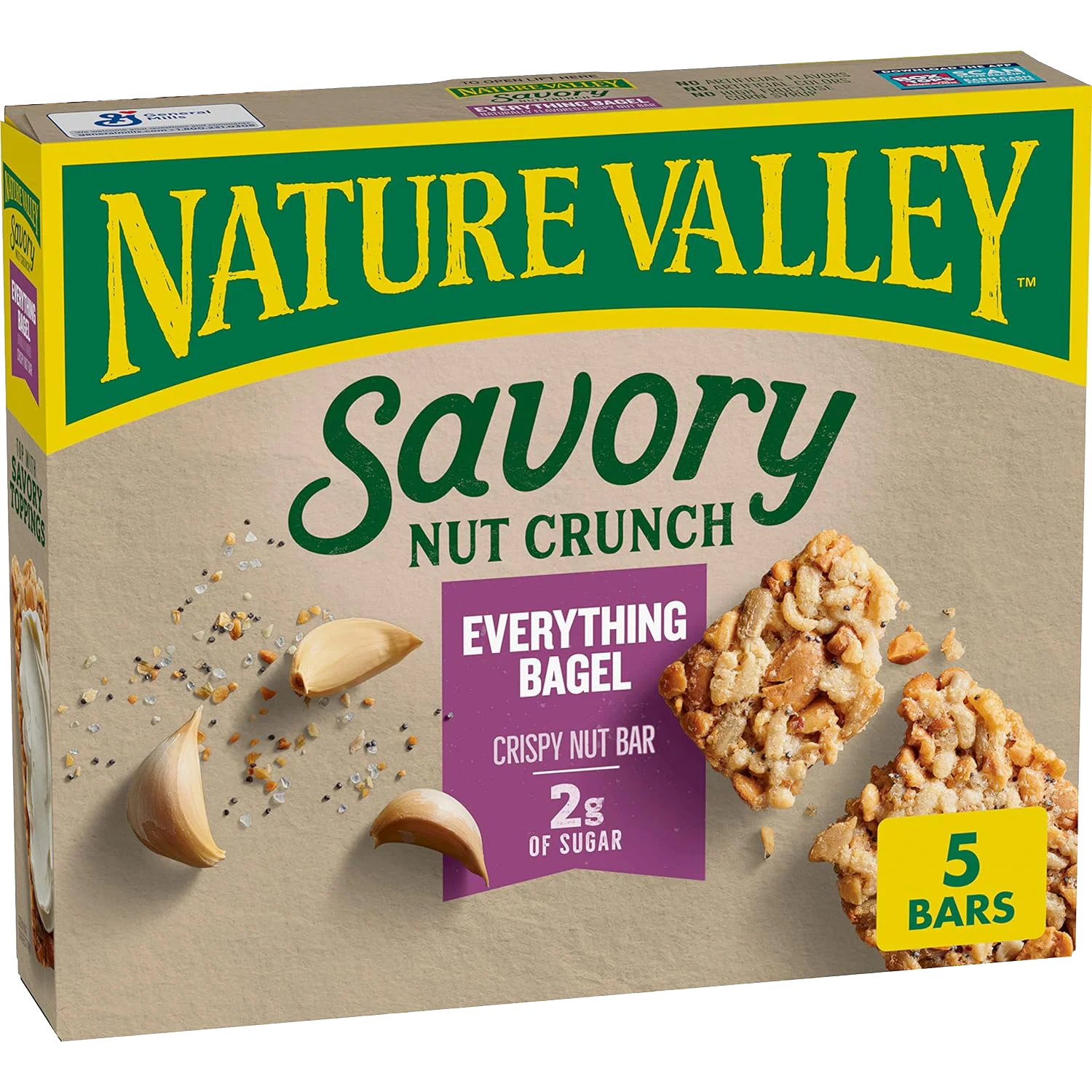Savory Nut Crunch Bar - Everything Bagel (8 Pack) - Image 2