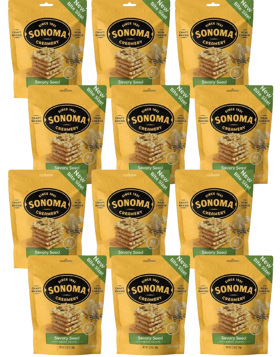 Savory Seed Cheese Crisps (12 Pack)